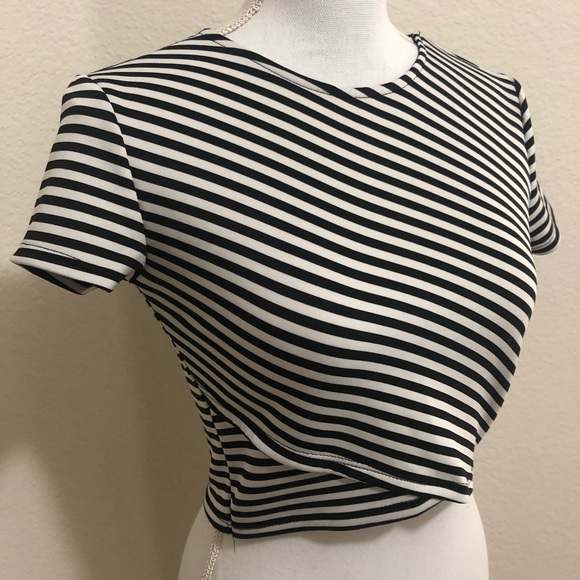 Forever 21 Striped Crop Top Layered - Picture 6 of 6